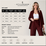 Two Piece Suit Button Co-Ord Casual Set