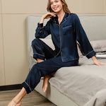 Imported Classic Pure Silk Suit Set (Buy 1 Get 1 Comfy Bra Free)😍