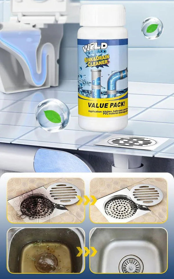 DRAINEX POWER FLOW-Instant sink & drain cleaning powder