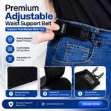 Premium Adjustable Waist Support Belt – Back Pain Relief