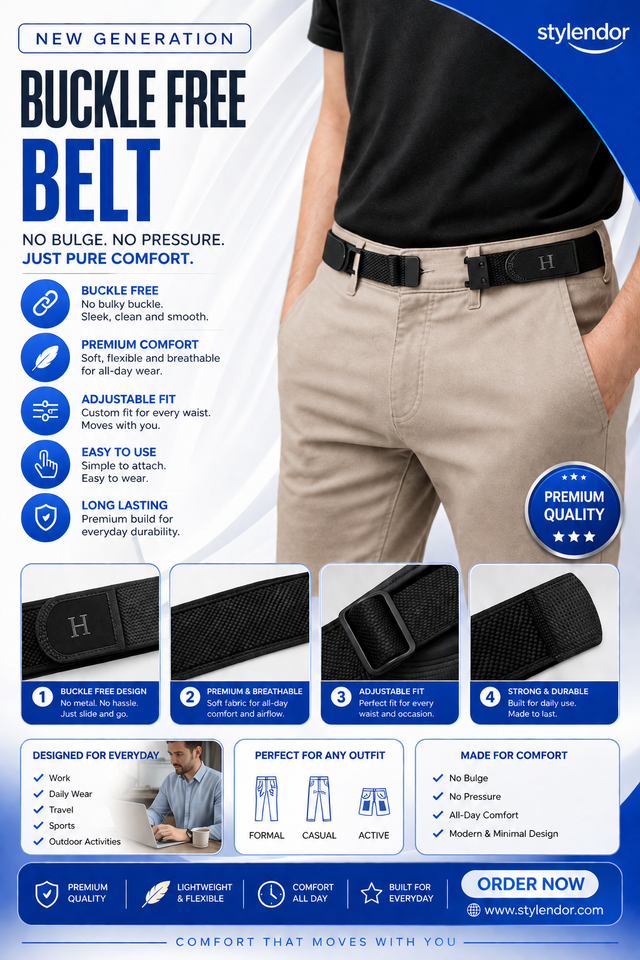 Premium Adjustable Waist Support Belt – Back Pain Relief
