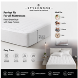Waterproof Mattress Protector, Cloud Soft Plush Mattress Cover, Overfilled Mattress Pad, Fitted Pocket Fits Up to 18 Inch, Machine Washable Bed Cover, White Full