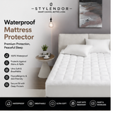 Waterproof Mattress Protector, Cloud Soft Plush Mattress Cover, Overfilled Mattress Pad, Fitted Pocket Fits Up to 18 Inch, Machine Washable Bed Cover, White Full