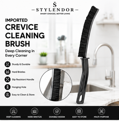 Multipurpose Hard Bristled Crevice Cleaning Brush (Buy 1 Get 1 Free)
