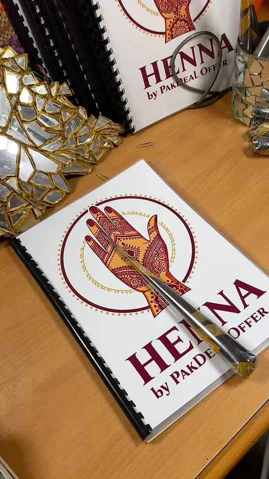 Mehandi Reusable Practice Book + FREE PRACTICE CONE