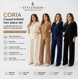 CORIA - Casual knitted two-piece set