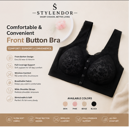 Comfortable & Convenient Front Button Bra 😍😍