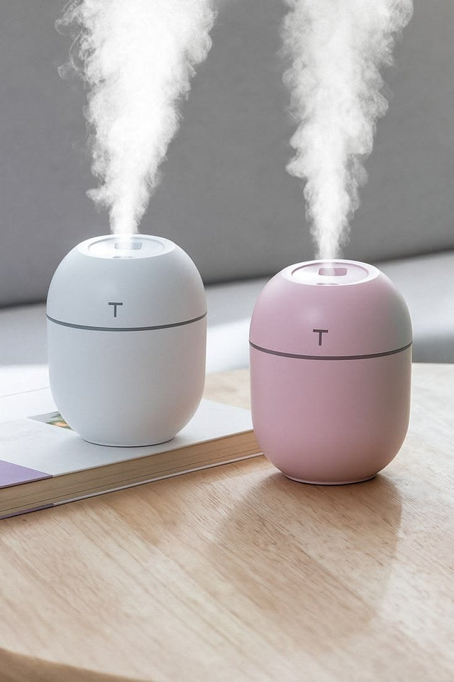 Mini Cool Mist Humidifier with LED Night Light