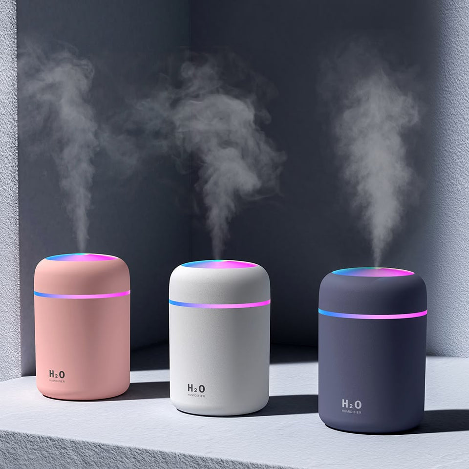 Mini Cool Mist Humidifier with LED Night Light