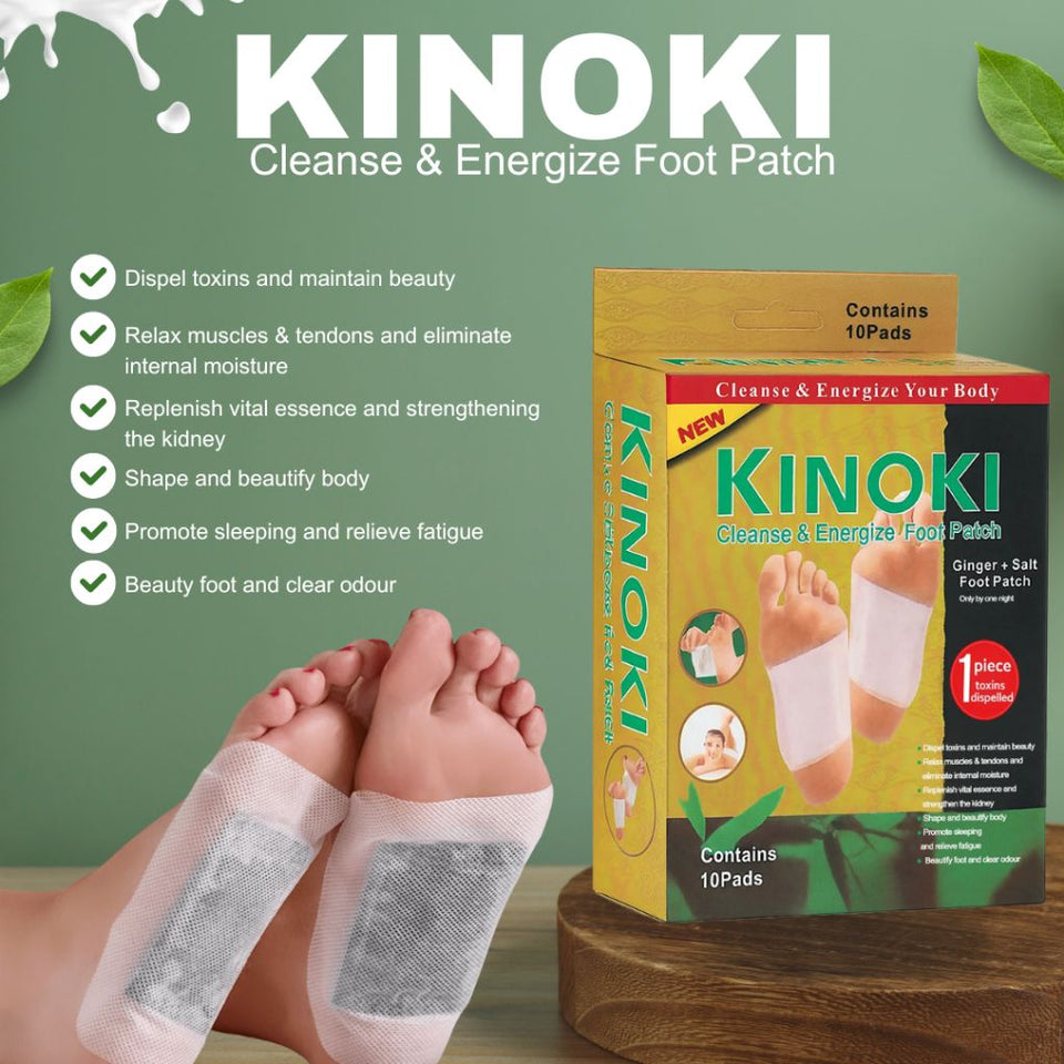 Kinoki Foot Care Pads – Natural Herbal Sleep-Time Patches