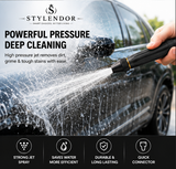 🔥 Imported High Pressure Adjustable Water Spray Nozzle – Heavy Duty Brass Connector | Car Wash & Gardening Pro Tool
