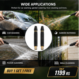 🎉 Buy 1 Get 1 FREE | Imported High Pressure Water Spray Gun – Metal Brass Nozzle | Powerful Car & Garden Cleaning