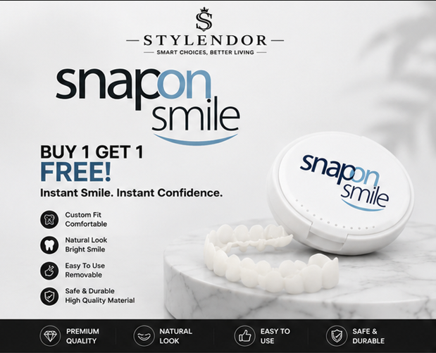 Instant Snap-On Smile Teeth Veneers – Perfect White Smile in Seconds (BUY 1 GET 1 FREE)
