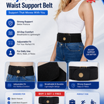 🎉 Buy 1 Get 1 FREE | Premium Adjustable Waist Support Belt – Back Pain Relief & All-Day Comfort
