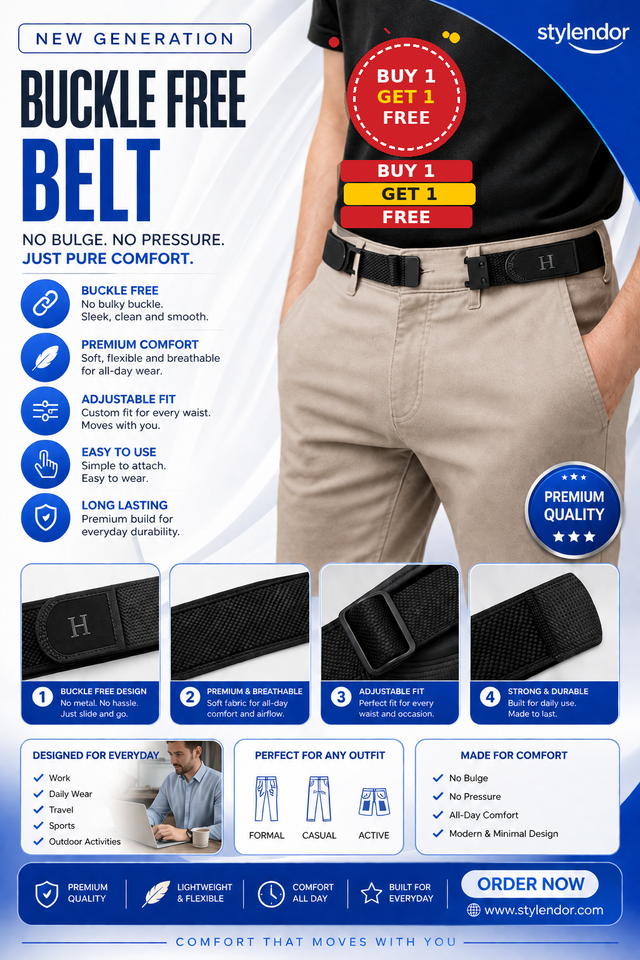 🎉 Buy 1 Get 1 FREE | Premium Adjustable Waist Support Belt – Back Pain Relief & All-Day Comfort