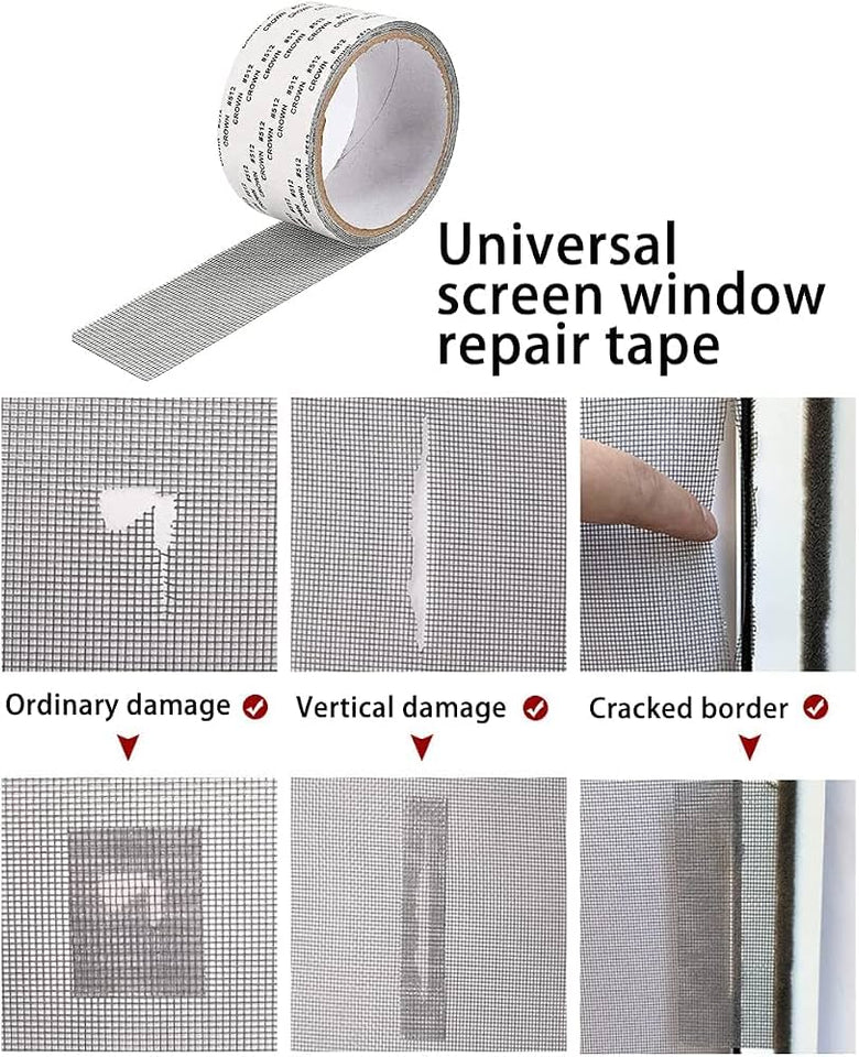 Window Mesh Repair Tape – Instant Repair for Damaged Screens
