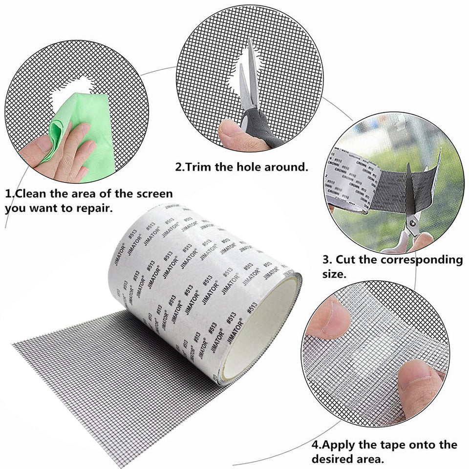 Window Mesh Repair Tape – Instant Repair for Damaged Screens