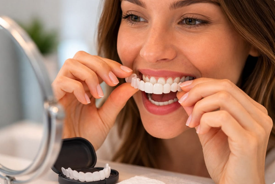 Instant Snap-On Smile Teeth Veneers – Perfect White Smile in Seconds (BUY 1 GET 1 FREE)